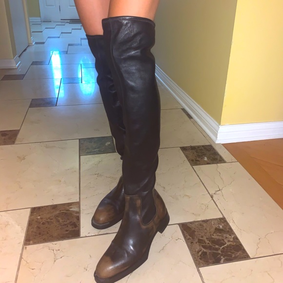 thigh high prada boots